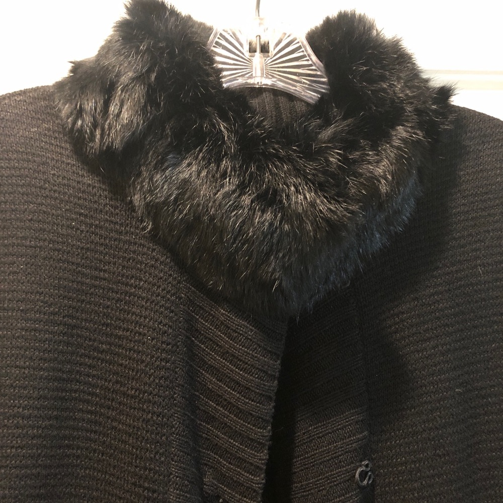 Alice & Olivia fur collar vest size small /medium, cutest vest ever